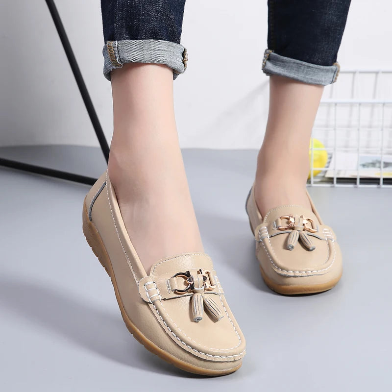 Mocassim en Cuir Orthopédiques Femmes - Marie