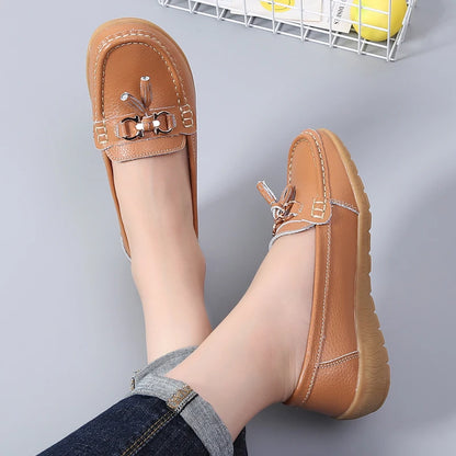 Mocassim en Cuir Orthopédiques Femmes - Marie
