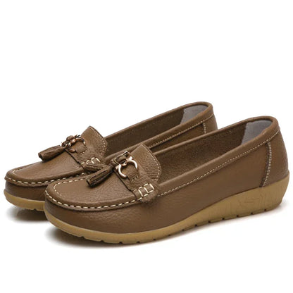 Mocassim en Cuir Orthopédiques Femmes - Marie