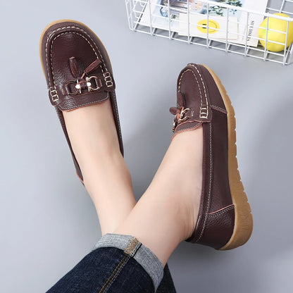 Mocassim en Cuir Orthopédiques Femmes - Marie