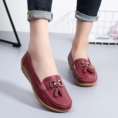 Mocassim en Cuir Orthopédiques Femmes - Marie