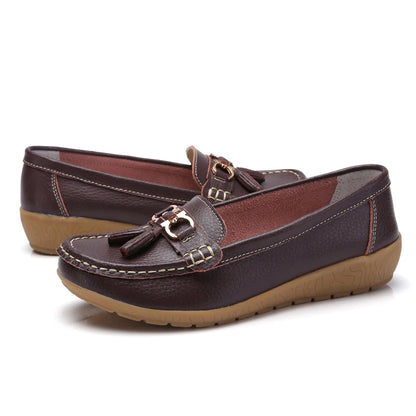 Mocassim en Cuir Orthopédiques Femmes - Marie