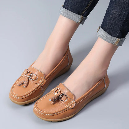 Mocassim en Cuir Orthopédiques Femmes - Marie