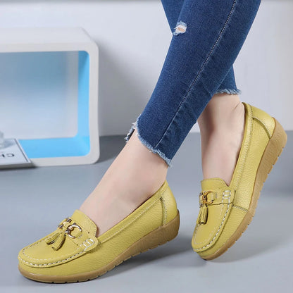 Mocassim en Cuir Orthopédiques Femmes - Marie