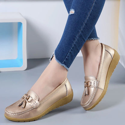 Mocassim en Cuir Orthopédiques Femmes - Marie