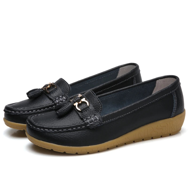 Mocassim en Cuir Orthopédiques Femmes - Marie