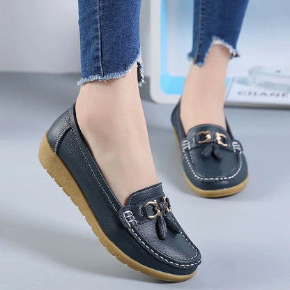 Mocassim en Cuir Orthopédiques Femmes - Marie