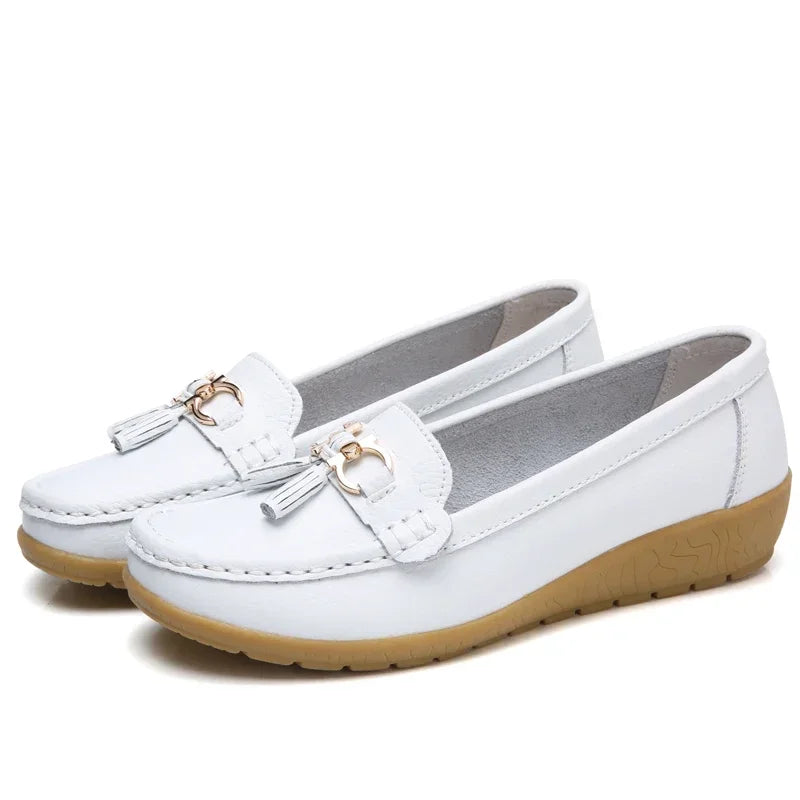 Mocassim en Cuir Orthopédiques Femmes - Marie