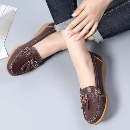 Mocassim en Cuir Orthopédiques Femmes - Marie