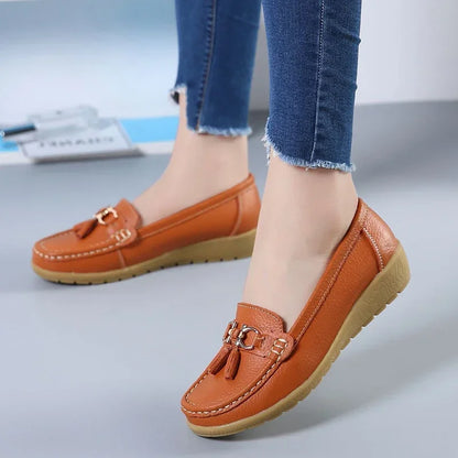 Mocassim en Cuir Orthopédiques Femmes - Marie