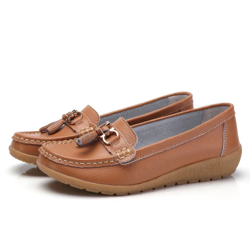 Mocassim en Cuir Orthopédiques Femmes - Marie