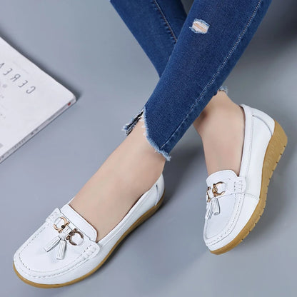 Mocassim en Cuir Orthopédiques Femmes - Marie