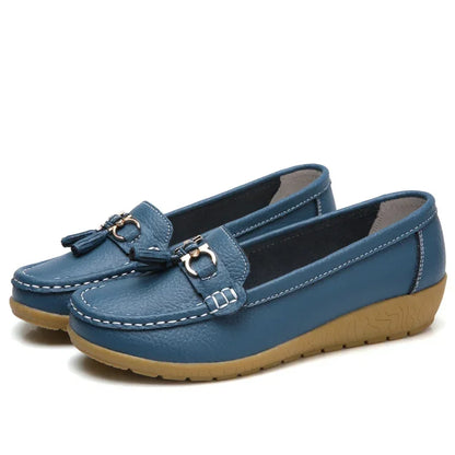 Mocassim en Cuir Orthopédiques Femmes - Marie