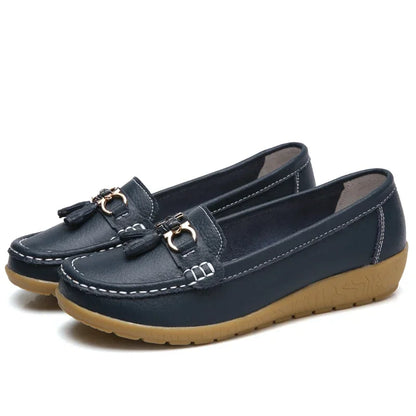 Mocassim en Cuir Orthopédiques Femmes - Marie