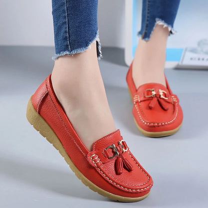 Mocassim en Cuir Orthopédiques Femmes - Marie