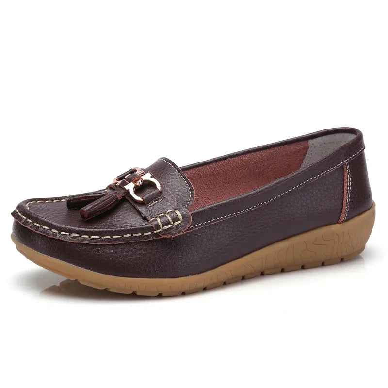 Mocassim en Cuir Orthopédiques Femmes - Marie