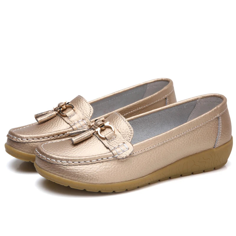 Mocassim en Cuir Orthopédiques Femmes - Marie