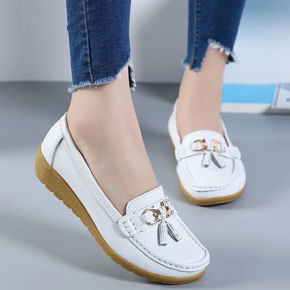 Mocassim en Cuir Orthopédiques Femmes - Marie