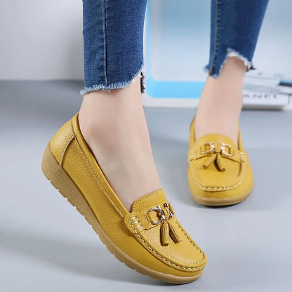 Mocassim en Cuir Orthopédiques Femmes - Marie