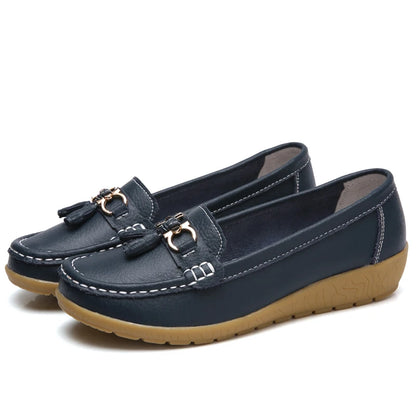 Mocassim en Cuir Orthopédiques Femmes - Marie