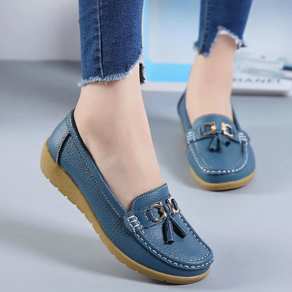 Mocassim en Cuir Orthopédiques Femmes - Marie